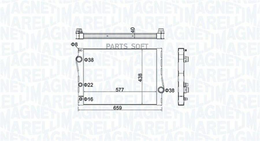 

Радиатор Magneti Marelli 350213163500