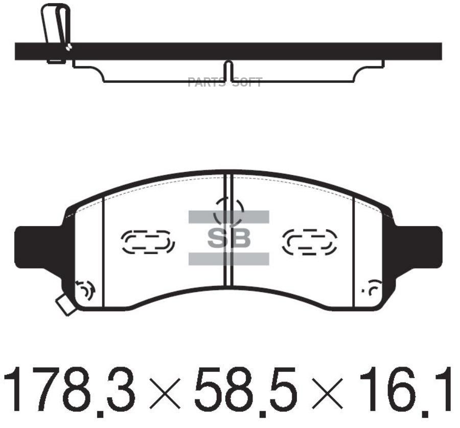 

Колодки Тормозные Chevrolet Trailblazer 05-08 Передние Sangsin Brake Sp2248