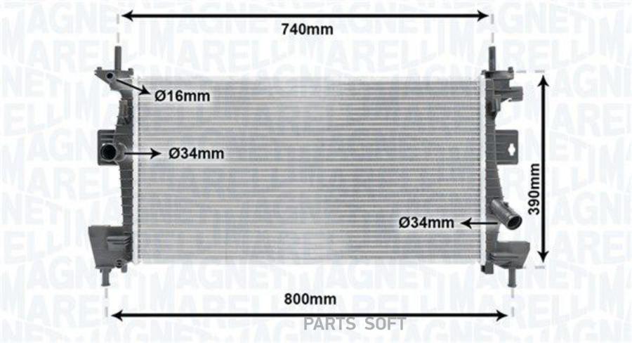 

Радиатор Magneti Marelli 350213170200