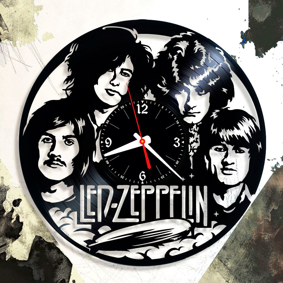 фото Часы из виниловой пластинки (c) vinyllab - led zeppelin