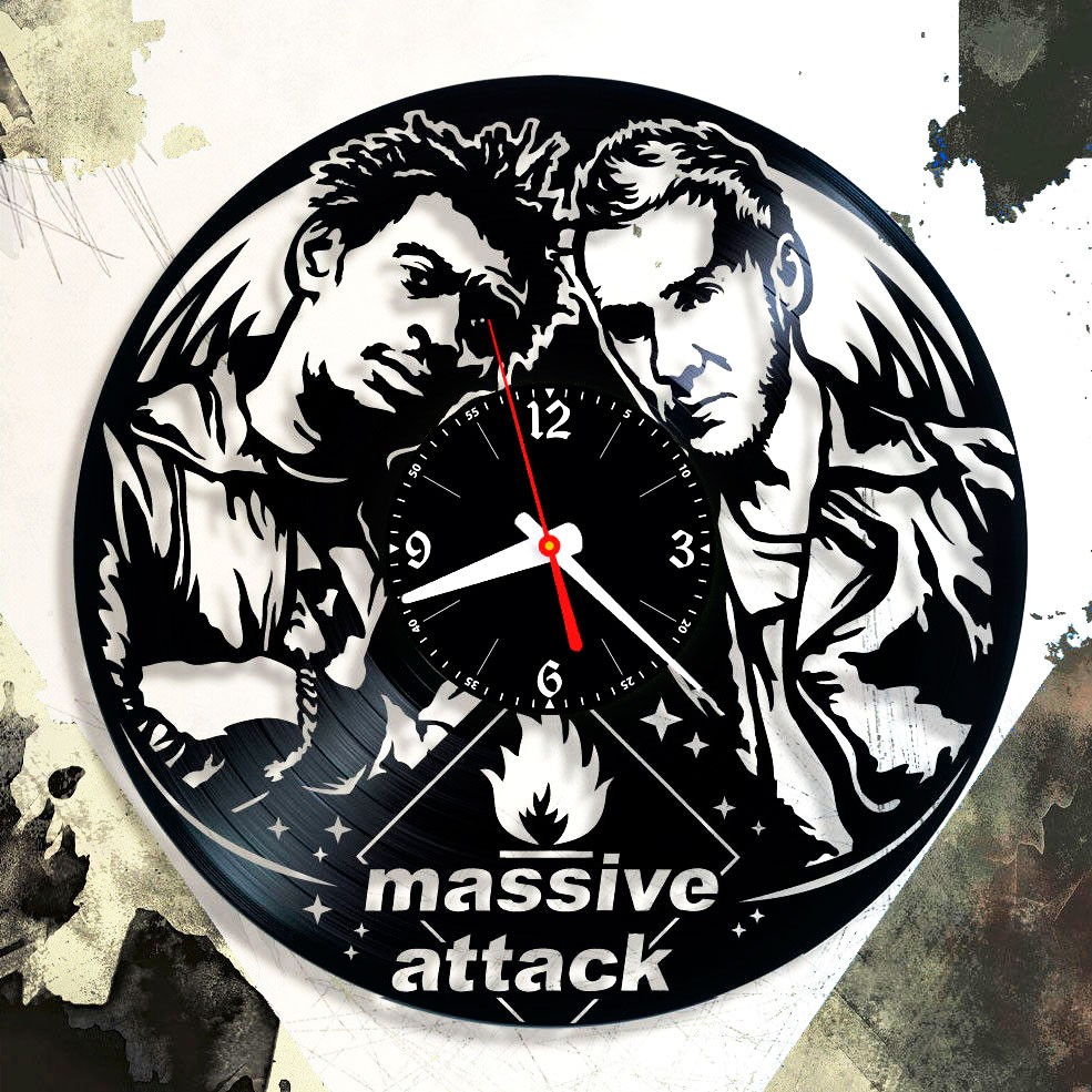 фото Часы из виниловой пластинки (c) vinyllab - massive attack