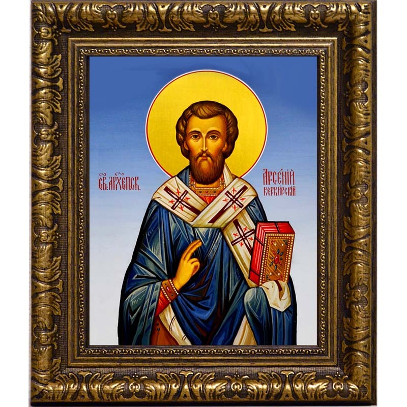 

Арсений Керкирский Святитель. Икона на холсте.