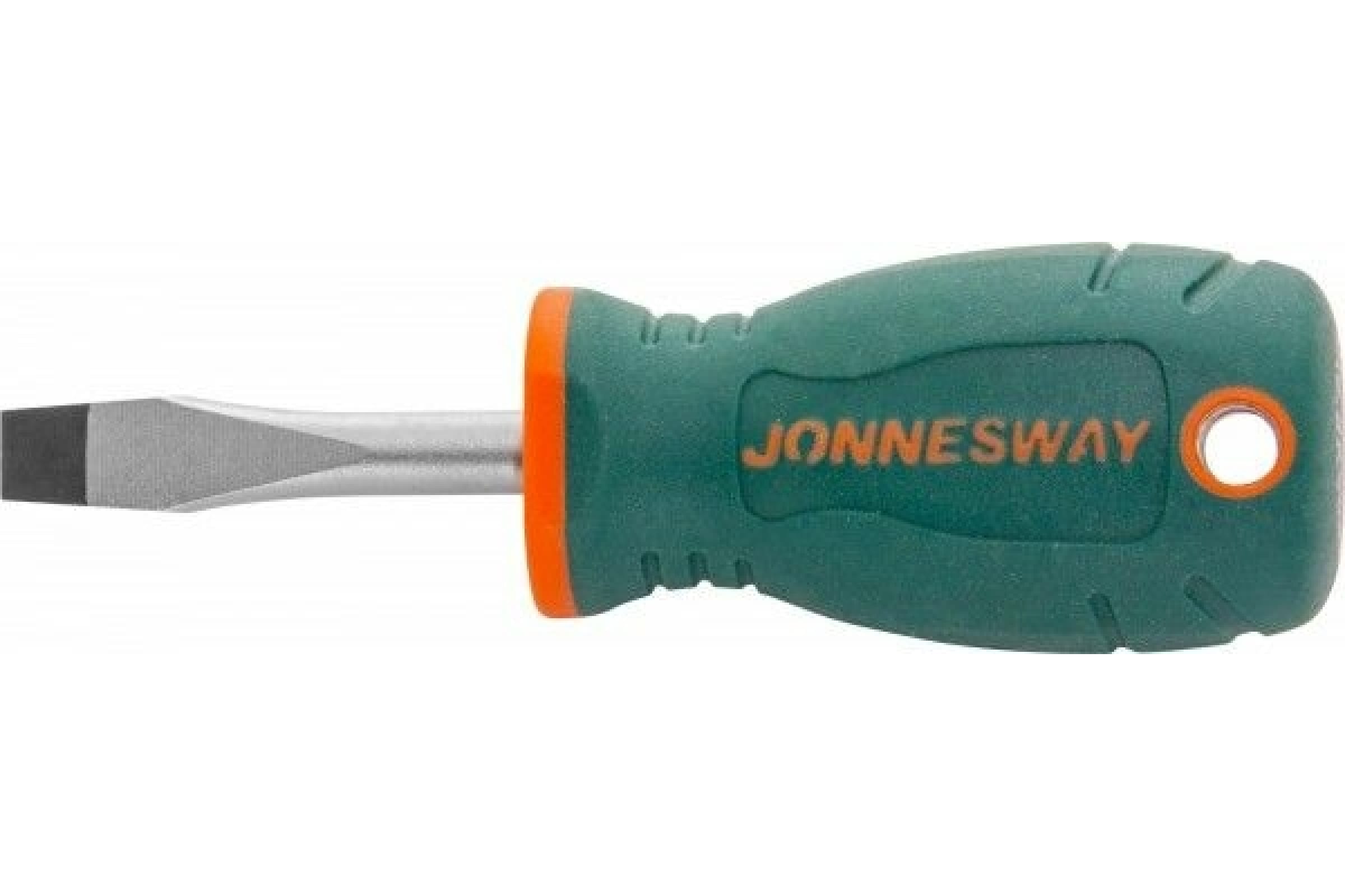 фото D77s638 отвертка стержневая шлицевая anti-slip grip, sl6.5х38 мм jonnesway