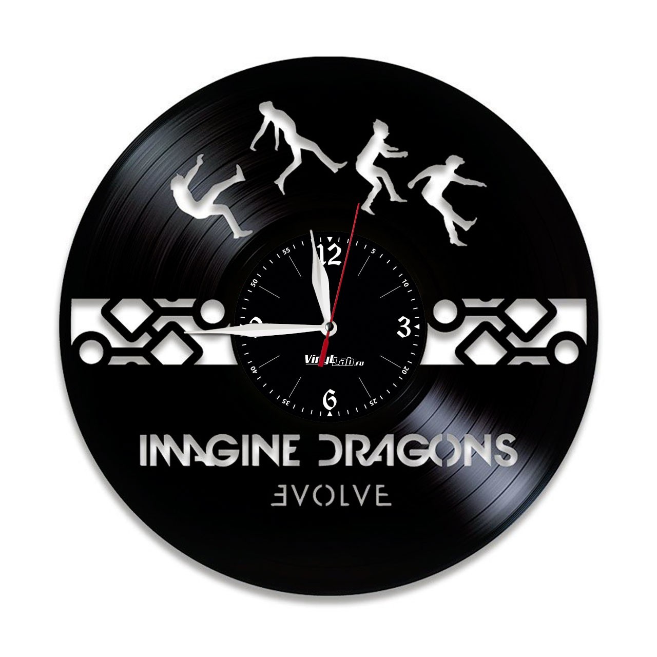 фото Часы из виниловой пластинки (c) vinyllab - imagine dragons