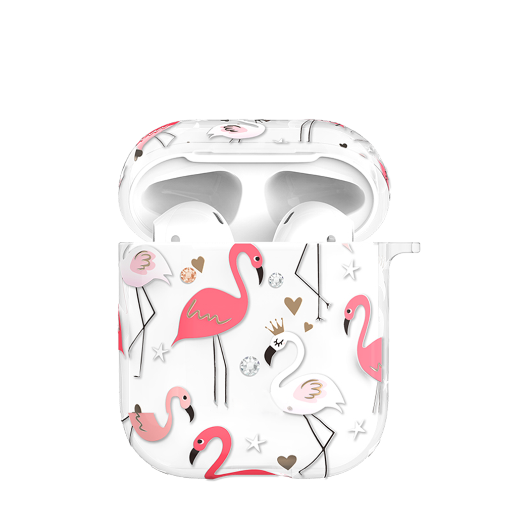 

Чехол PQY Flamingo для Apple Airpods Crown PQY Kingxbar Flamingo Для Airpods Case-Crown, 19026