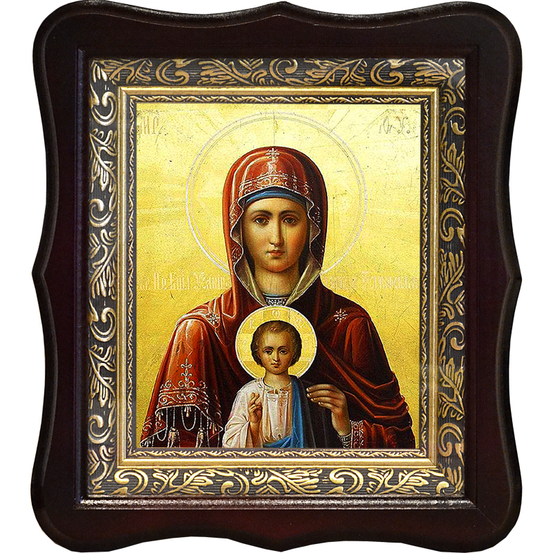 

Услышательница. Икона Божьей Матери на холсте.