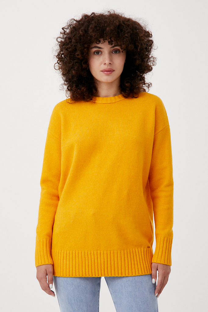 

Джемпер женский Finn Flare желтый, FWB51105