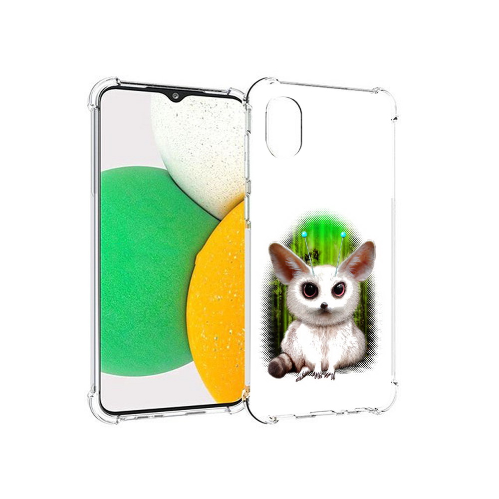 

Чехол MyPads Tocco для Samsung Galaxy A03 Core пушистое животное (PT224480.538.560), Прозрачный, Tocco