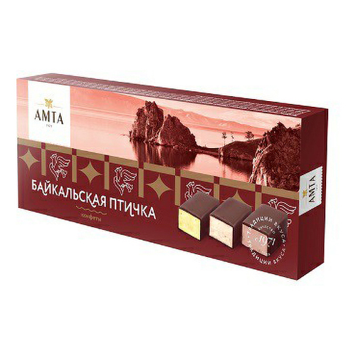 

Конфеты суфлейные Амта Байкальская птичка 225 г