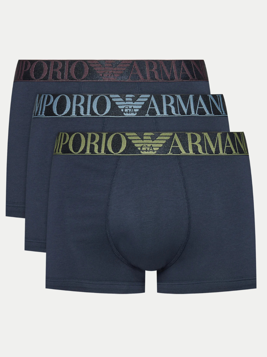 

Комплект трусов мужских Emporio Armani 111357_4F726 синих M, 3 шт., Синий, 111357_4F726