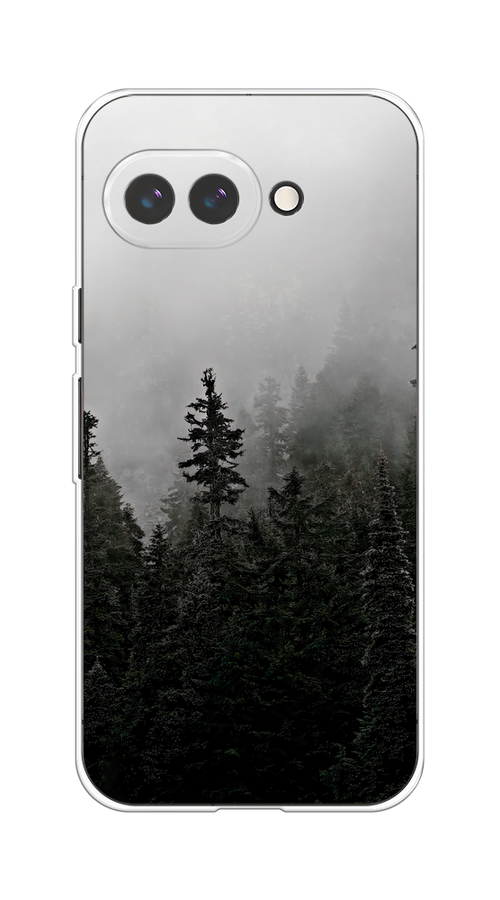 

Чехол на Google Pixel 9a Туманный лес, Серый;черный, 272250-1