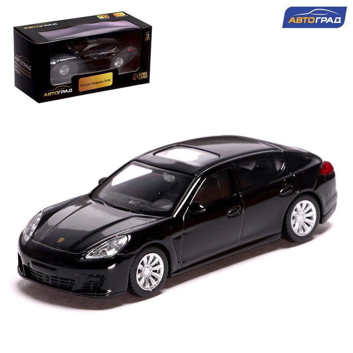 

Машина металлическая PORSCHE PANAMERA TURBO, 1:43, цвет чёрный, Черный, Металлический транспорт