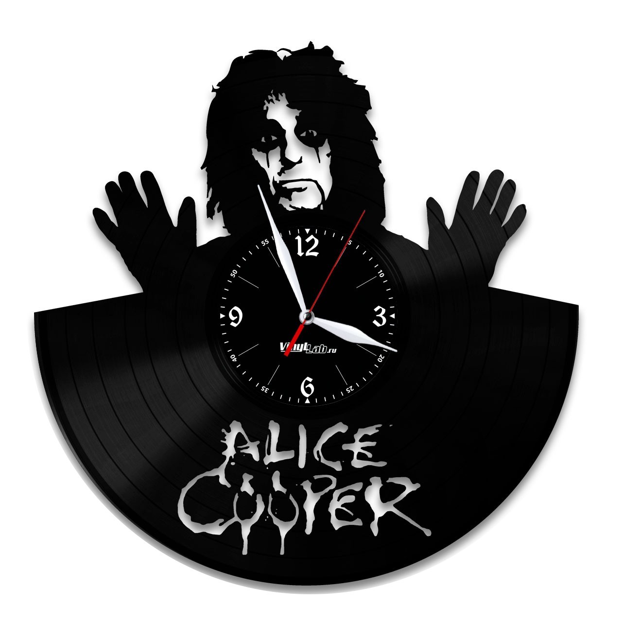 фото Часы из виниловой пластинки (c) vinyllab - alice cooper