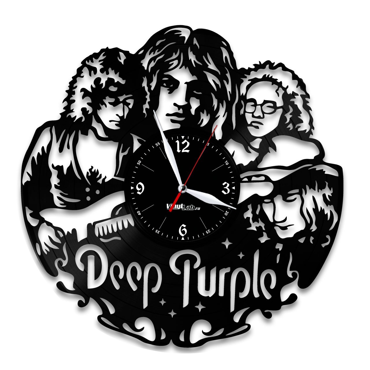 фото Часы из виниловой пластинки (c) vinyllab - deep purple