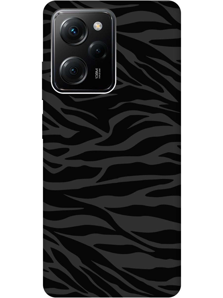 

Силиконовый чехол на Xiaomi Poco X5 Pro 5G с рисунком "Зебра" Soft Touch черный, 20000918