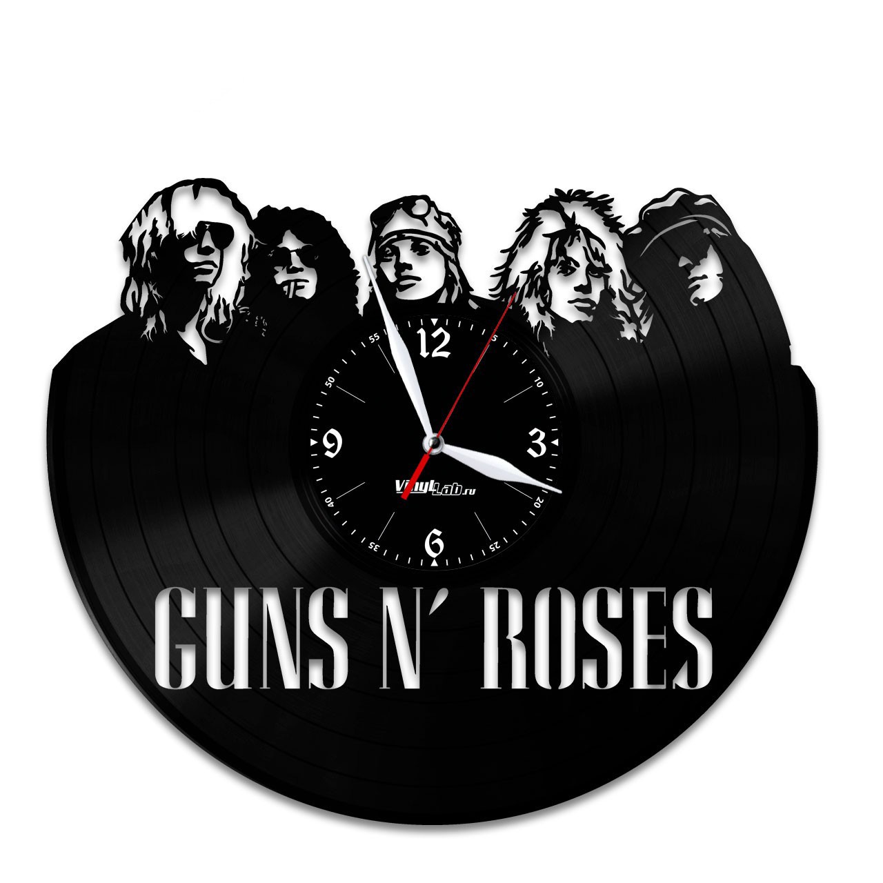 фото Часы из виниловой пластинки (c) vinyllab - guns n' roses