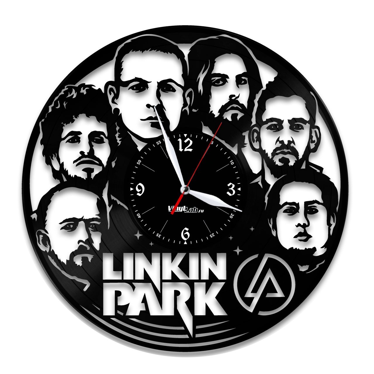 фото Часы из виниловой пластинки (c) vinyllab - linkin park