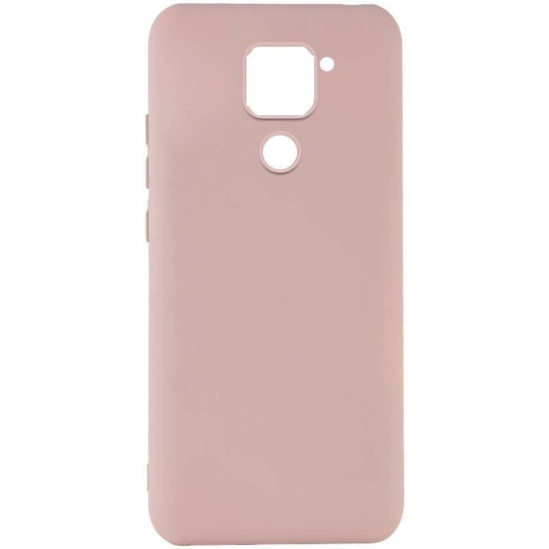 

Чехол для Xiaomi Redmi note 9 Silicone Cover с вырезом (Розовый чехол)