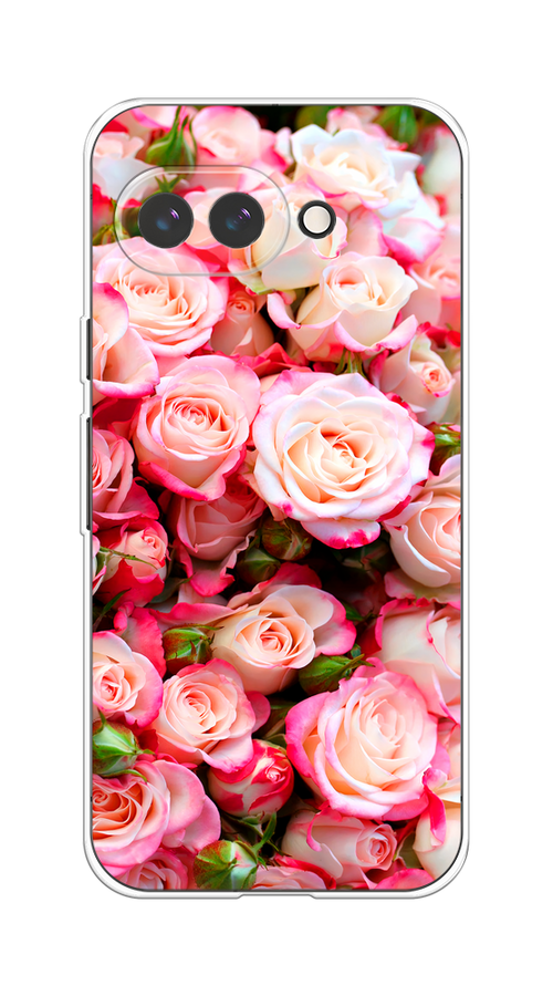 

Чехол на Google Pixel 9a Много роз, Розовый, 272250-1