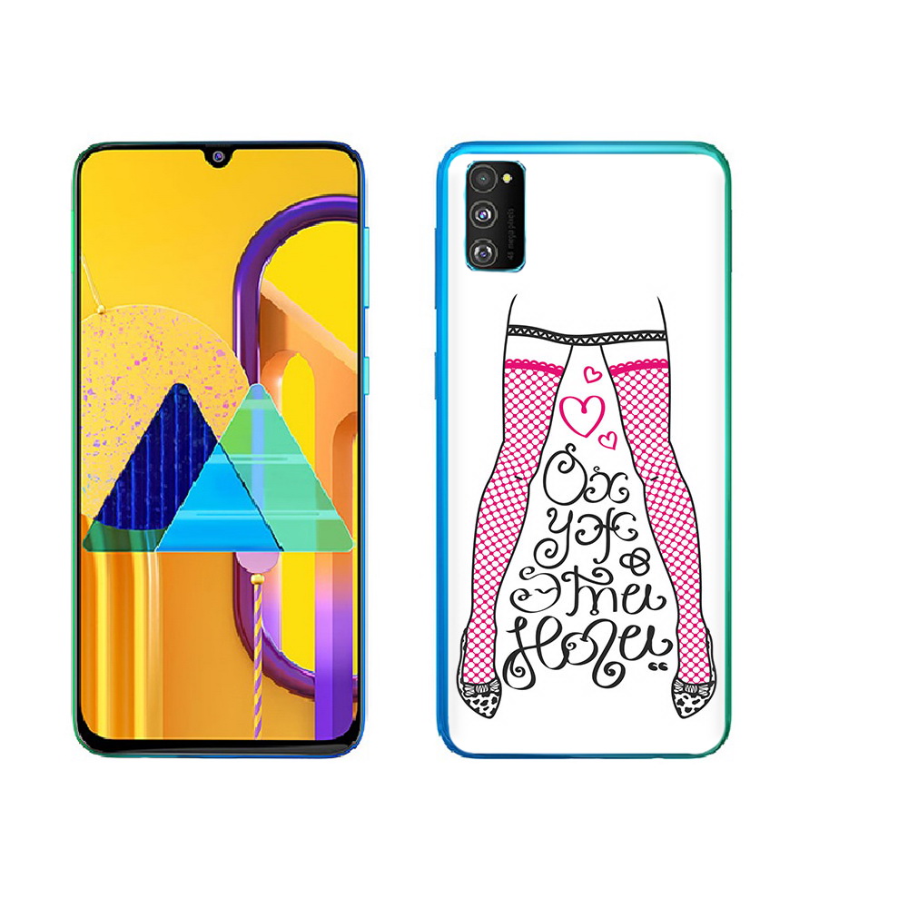 Чехол MyPads Tocco для Samsung Galaxy M23 нарисованные ноги в чулках (PT227329.604.507)