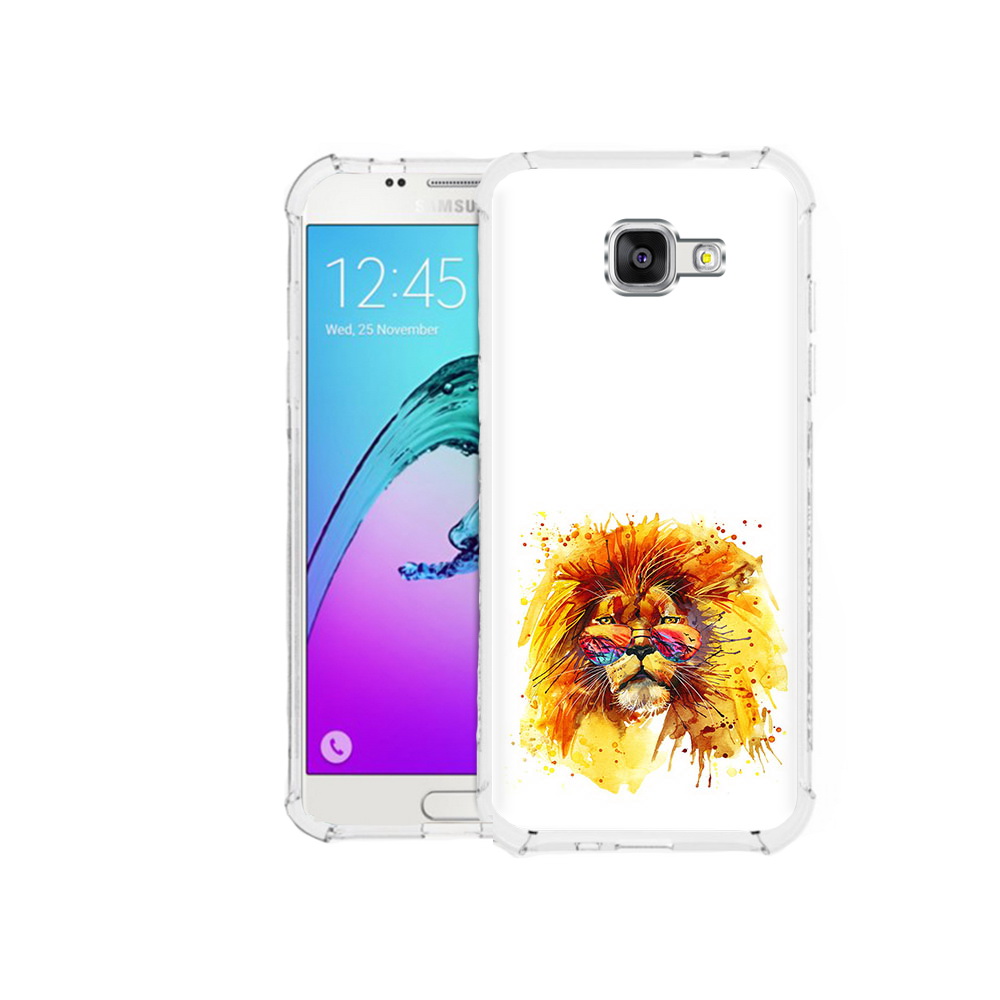 

Чехол MyPads Tocco для Samsung Galaxy A5 (2016) лев в очках (PT25252.581.436), Прозрачный, Tocco