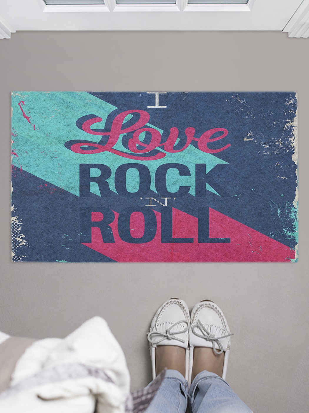 

Придверный коврик в прихожую для обуви, на резиновой основе, 75x45 см door_51685 JoyArty