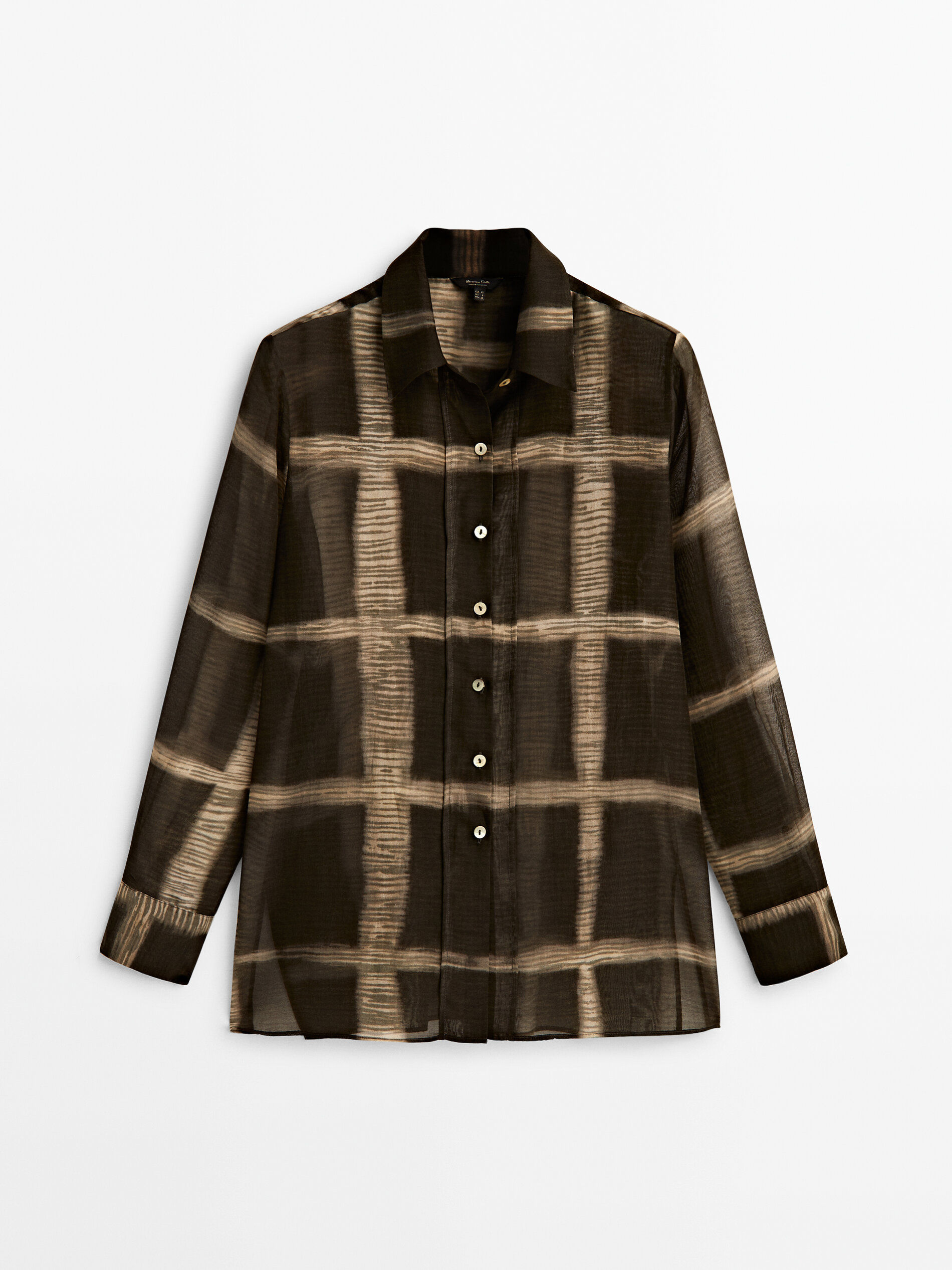 

Блуза женская Massimo Dutti 05103809700 коричневая 36, 05103809700