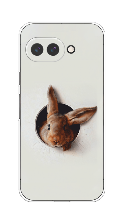 

Чехол на Google Pixel 9a Любопытный кролик, Серый;коричневый, 272250-1