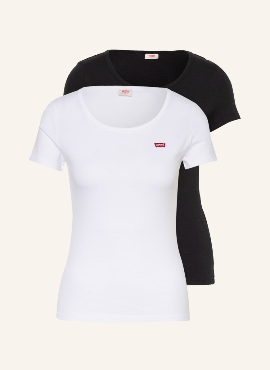 

Комплект футболок женских Levi's 1001094567 белых M, 1001094567