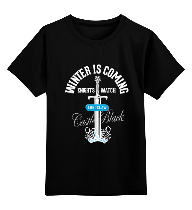 

Футболка детская Printio Winter is coming (game of thrones) цв. черный р. 152, Winter is coming (game of thrones)