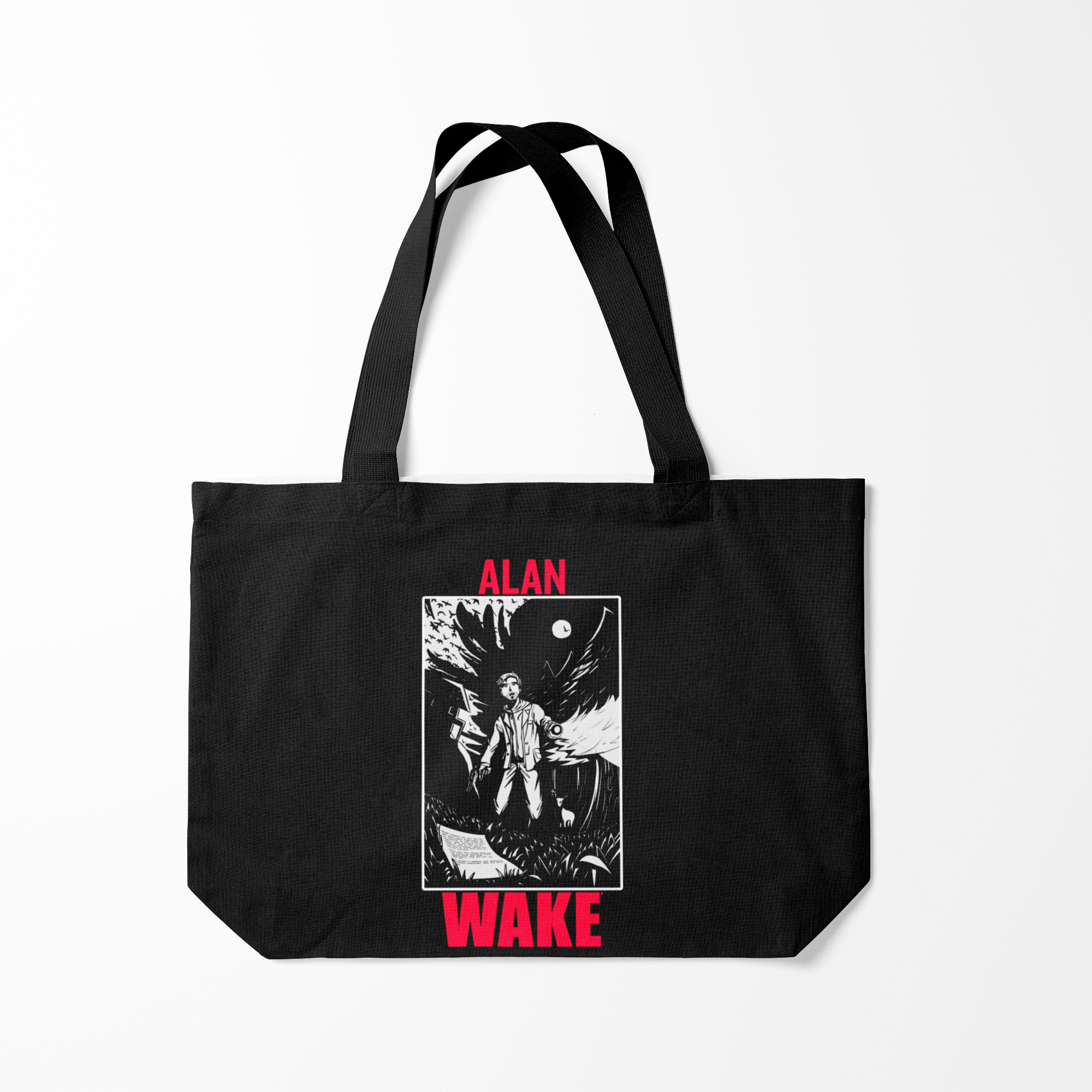 

Сумка шoппер унисекс Burnettie ALAN WAKE ART, черный, ALAN WAKE ART