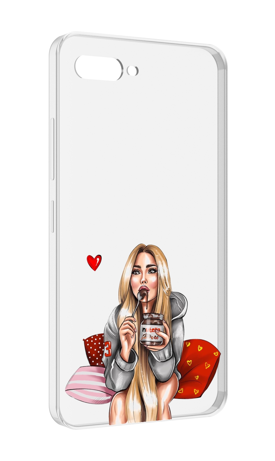 

Чехол MyPads любительница-нутеллы женский для ITEL A25 / ITEL A25 Pro / ITEL A35, Прозрачный, Tocco