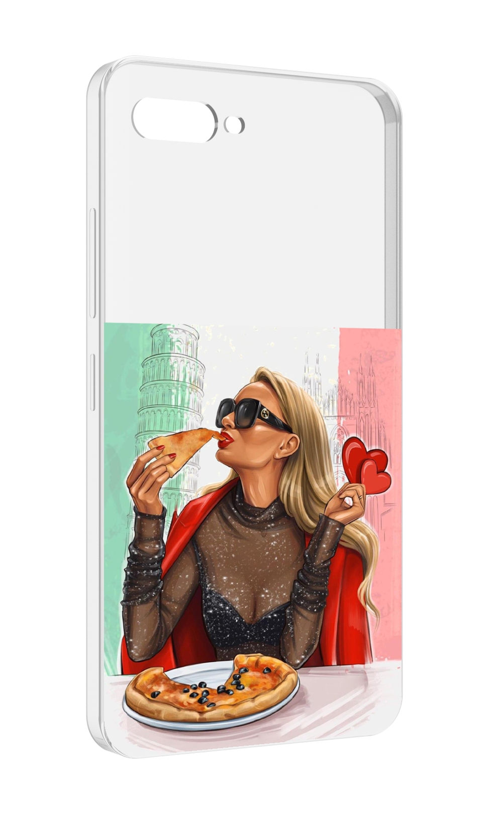 

Чехол MyPads любительница-пиццы женский для ITEL A25 / ITEL A25 Pro / ITEL A35, Прозрачный, Tocco
