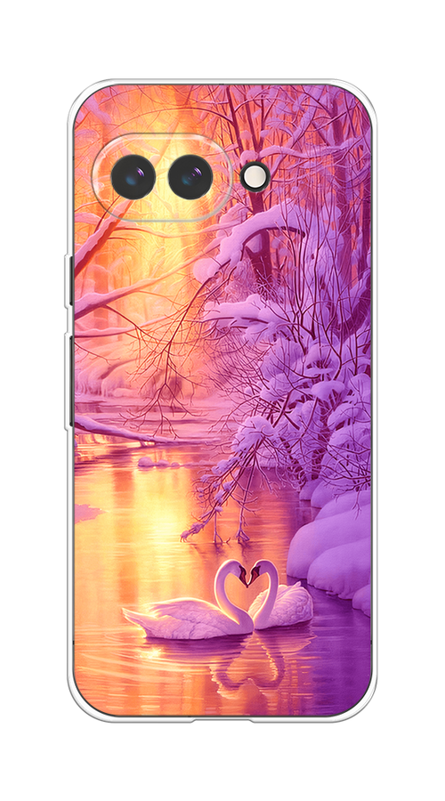 

Чехол на Google Pixel 9a Зима 1, Фиолетовый;желтый, 272250-1