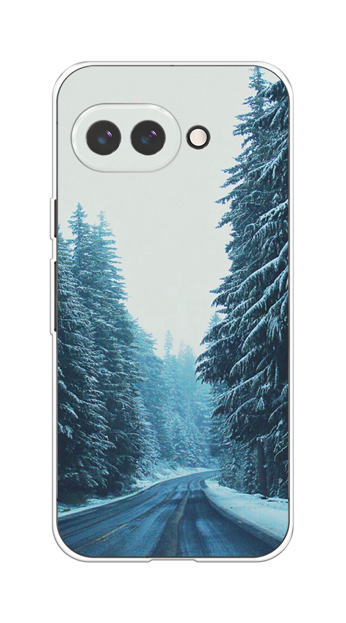 

Чехол на Google Pixel 9a Зима 9, Бежевый;голубой;черный, 272250-1