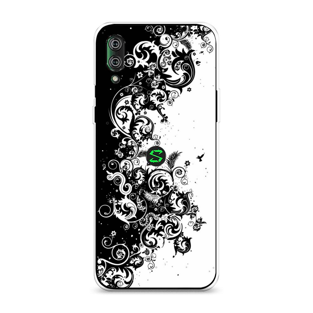 

Чехол на Xiaomi Black Shark 2"Черно белый узор", Белый;черный;серый, 36450-3