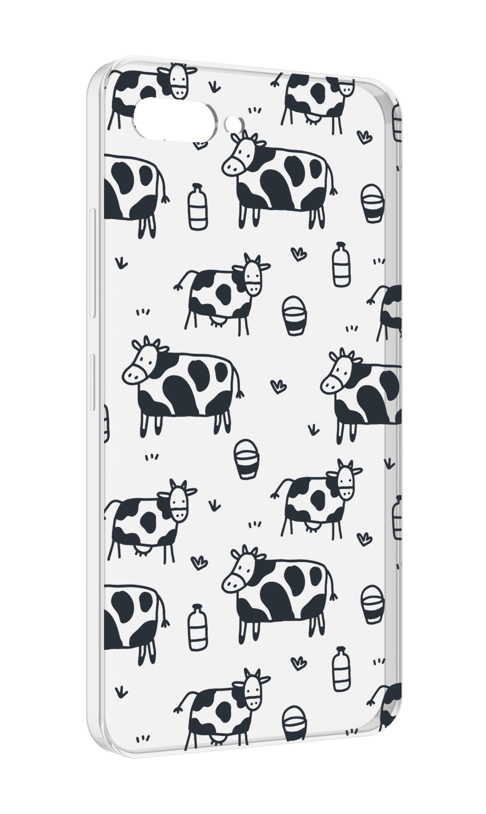 

Чехол MyPads маленькие-коровки для ITEL A25 / ITEL A25 Pro / ITEL A35, Прозрачный, Tocco