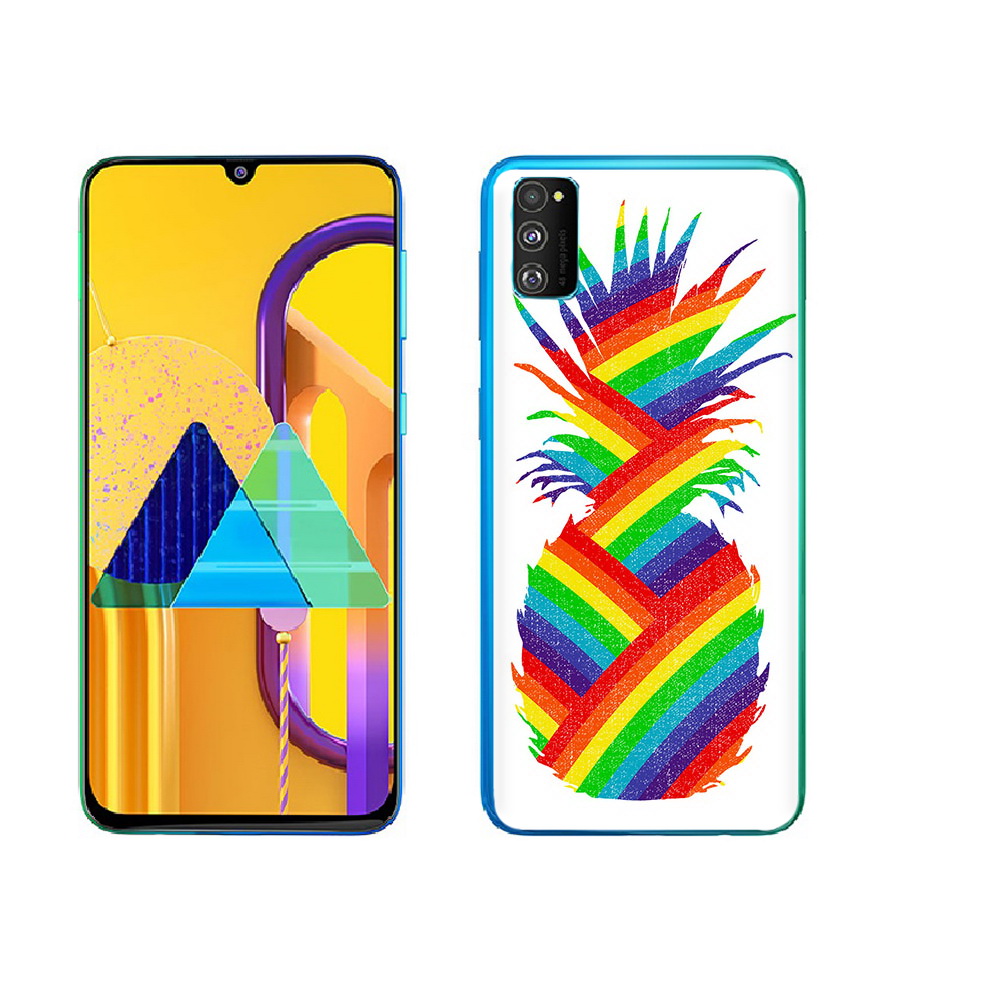 

Чехол MyPads Tocco для Samsung Galaxy M23 радужный ананас (PT227329.604.566), Прозрачный, Tocco