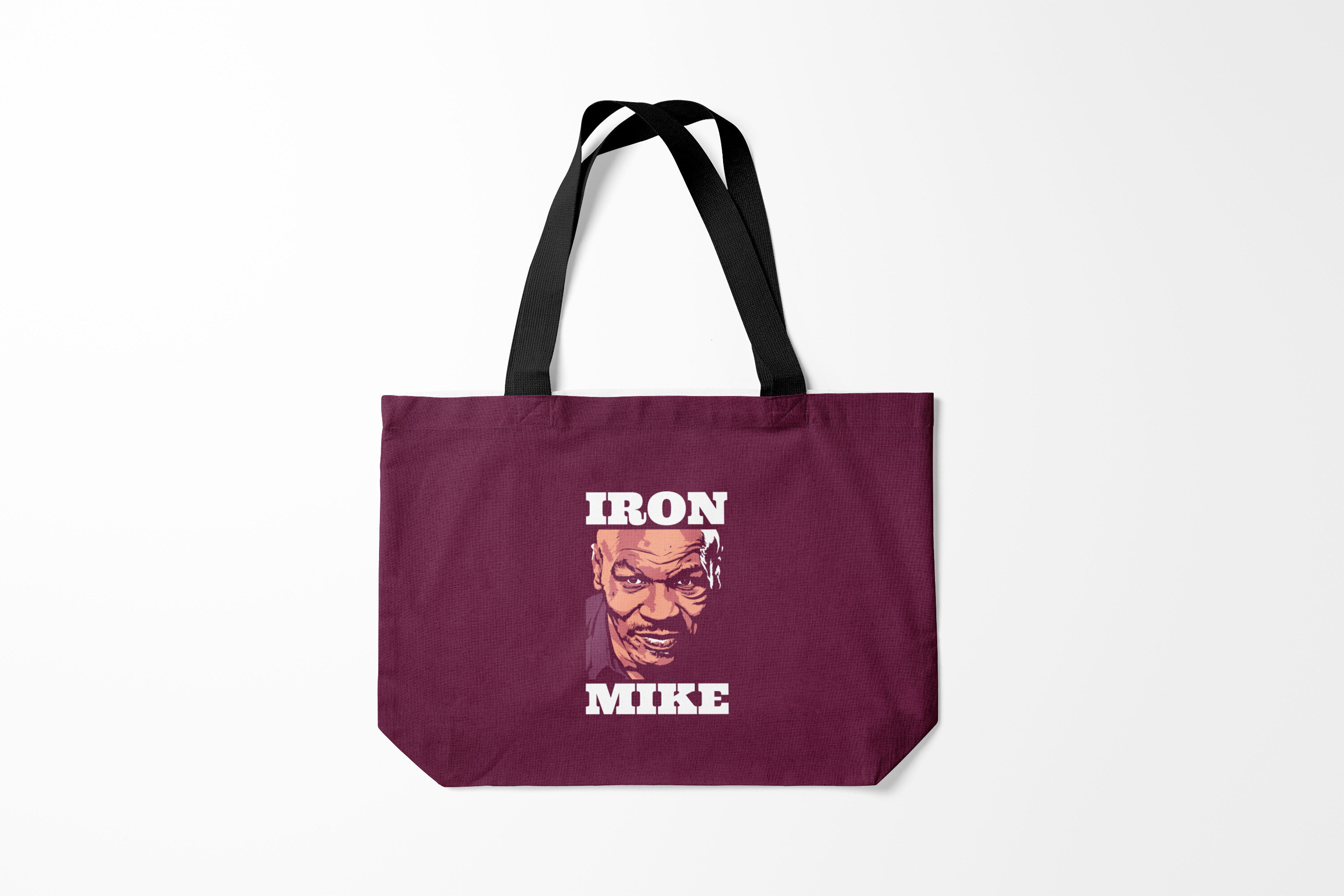 

Сумка шoппер унисекс Burnettie Майк Тайсон Mike Tyson, бордовый, Майк Тайсон Mike Tyson