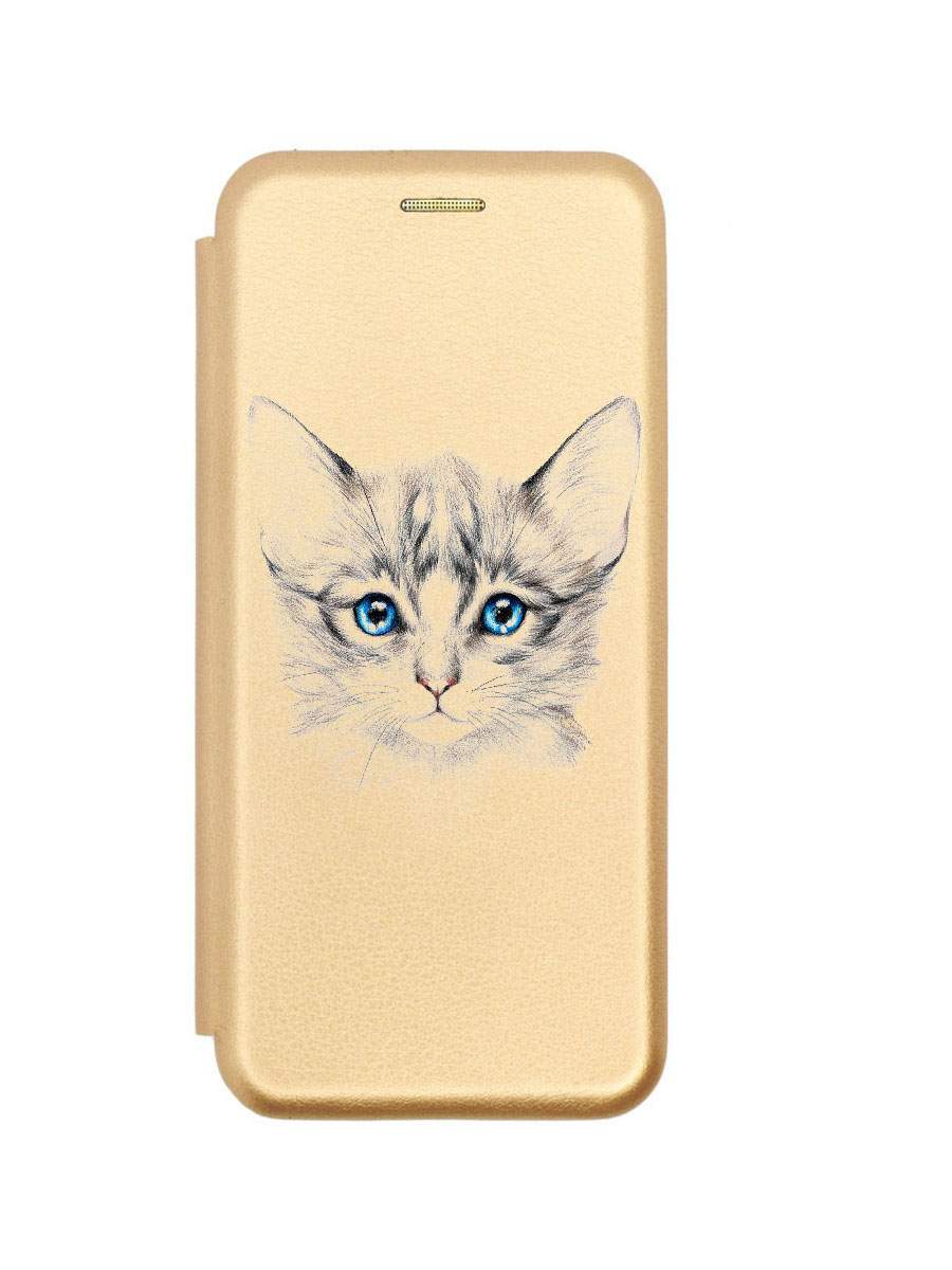 

Чехол для Samsung A12 золотистый 1803 КОТЕНОК, ZB-SAM-A12