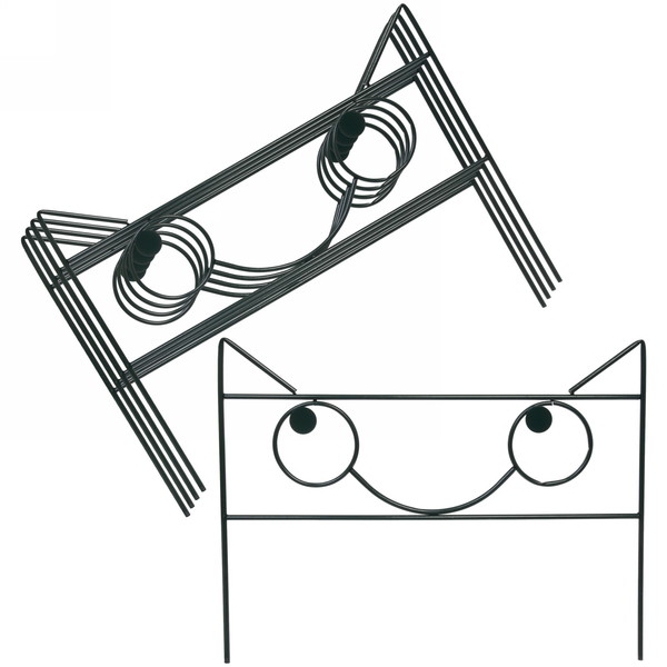 фото Заборчик садовый добросад кошка