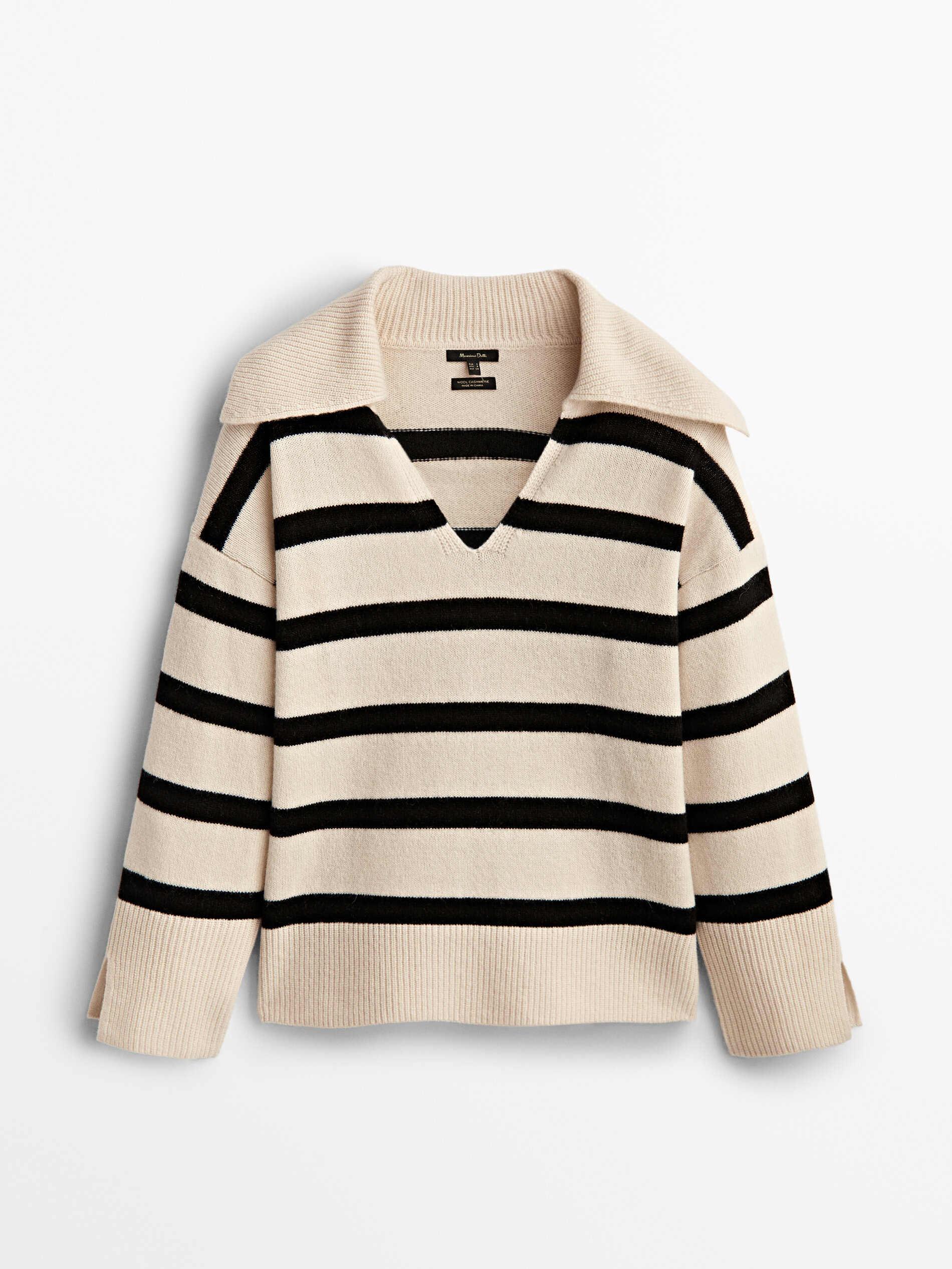 

Пуловер женский Massimo Dutti 05626616712 белый XS, 05626616712