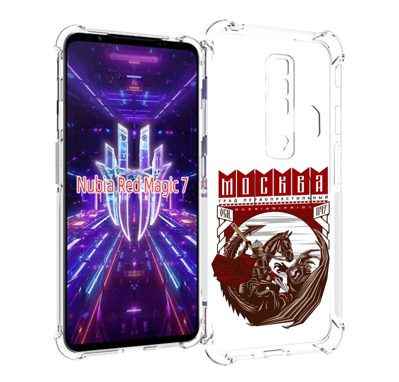 

Чехол MyPads Москва Россия для ZTE Nubia Red Magic 7, Прозрачный, Tocco