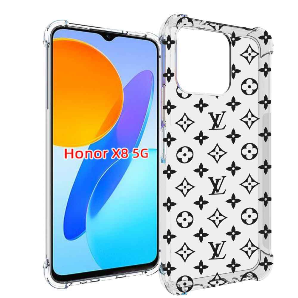 

Чехол MyPads стильный-принт-на для Honor X8 5G, Прозрачный, Tocco
