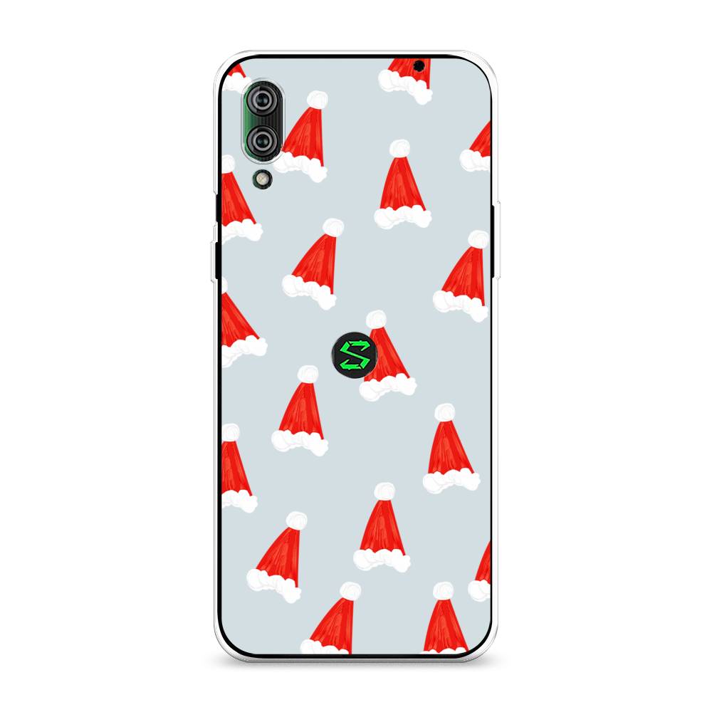

Чехол на Xiaomi Black Shark 2"Новогодние шапочки", Белый;красный;серый, 36450-5