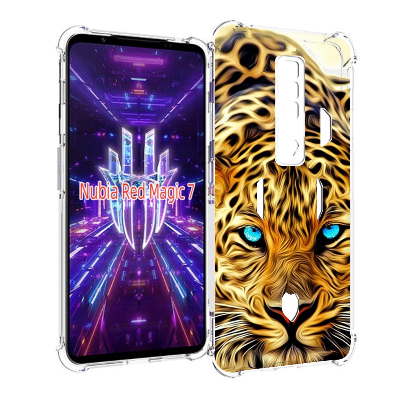 

Чехол MyPads Голубоглазый-гепард для ZTE Nubia Red Magic 7, Прозрачный, Tocco