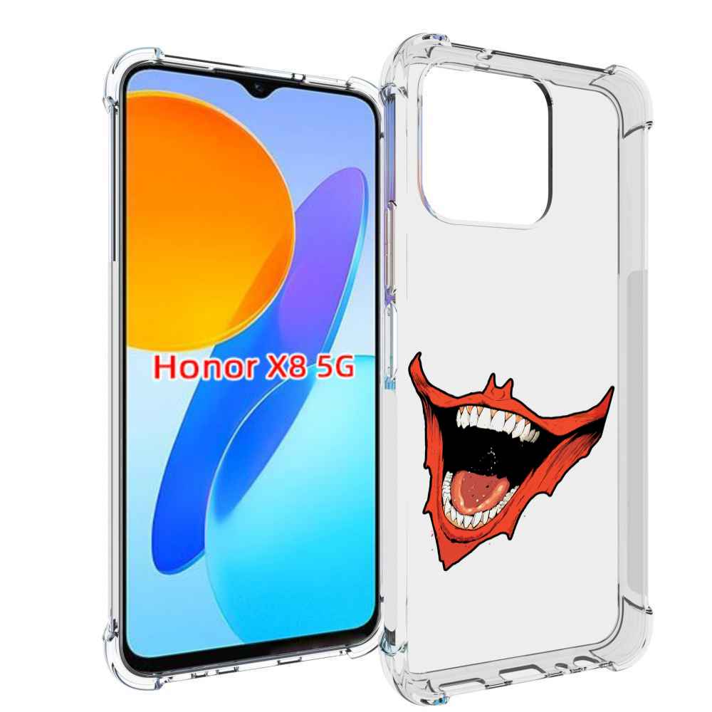 

Чехол MyPads страшная-улыбка для Honor X8 5G, Прозрачный, Tocco