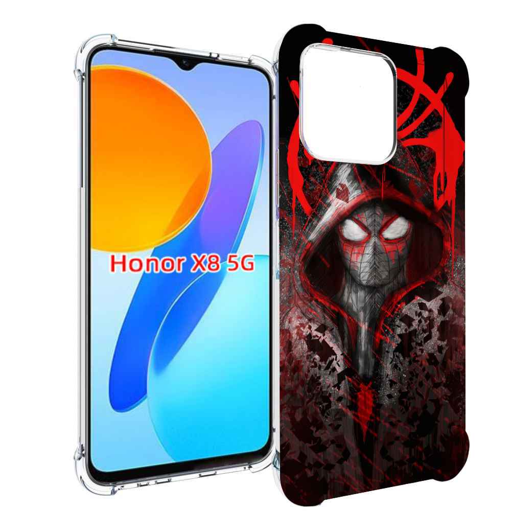 

Чехол MyPads страшный человек паук мужской для Honor X8 5G, Прозрачный, Tocco