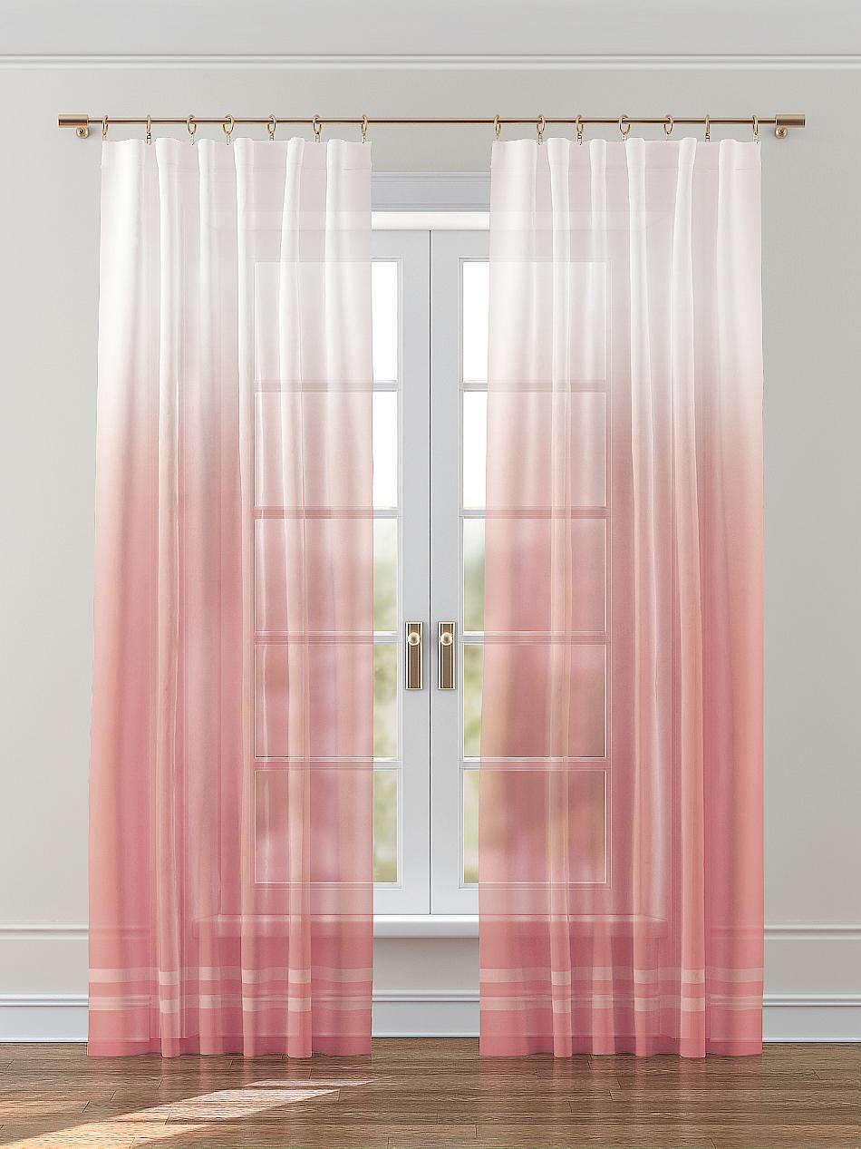 

Тюль для комнаты AT HOME / Вуаль 150х260 см / Силиот (коралловый), 972061