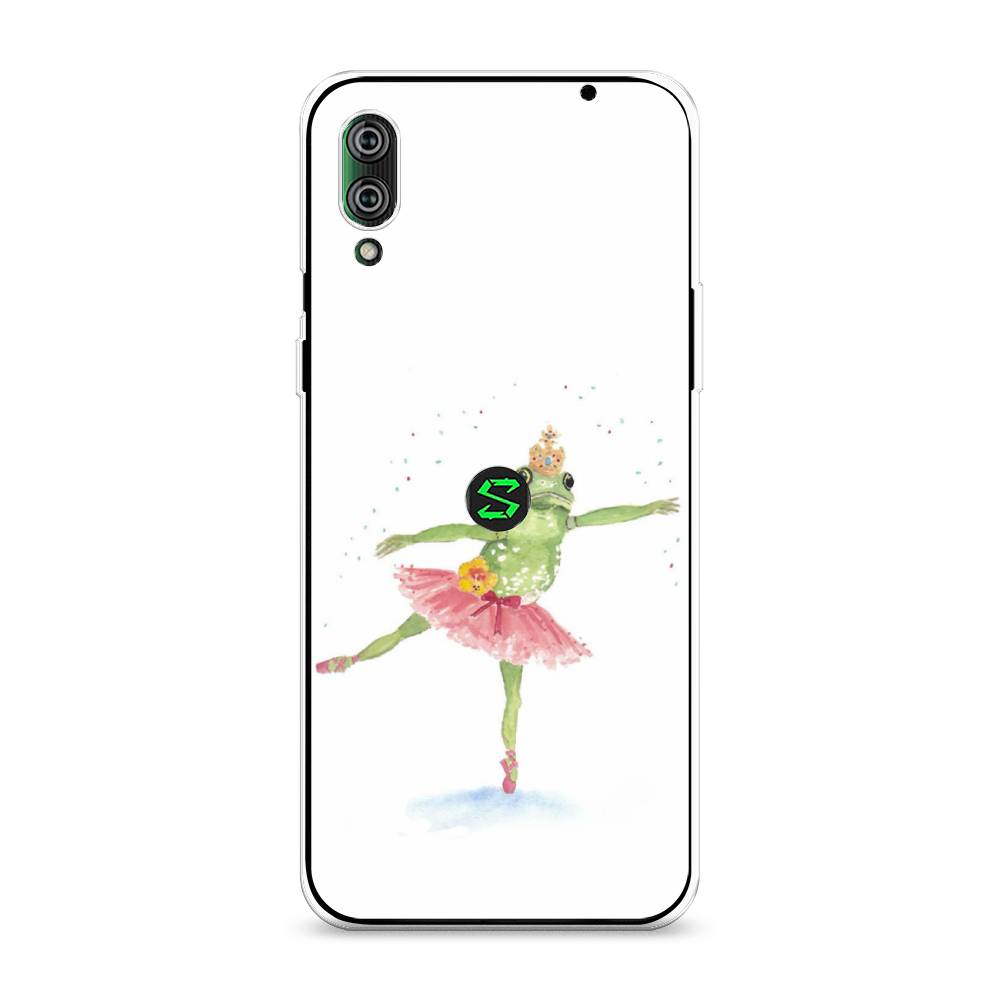 

Чехол на Xiaomi Black Shark 2"Лягушка-балерина", Зеленый, 36450-4